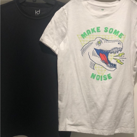 Lot of 2x: NWT [Ideology] Athletic & NWOT [dip] White Dinosaur T-Shirts - Y Sz L - Picture 5 of 12